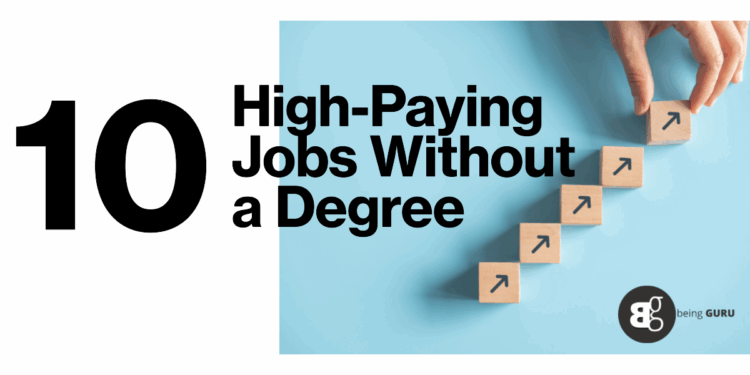 Top 10 of the highest-paying jobs without a degree
