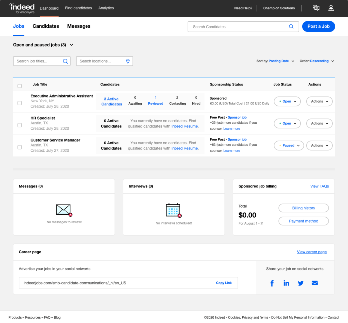 The Indeed Employer Dashboard: How to Streamline Your Hiring The Indeed Employer Dashboard: How to Streamline Your Hiring